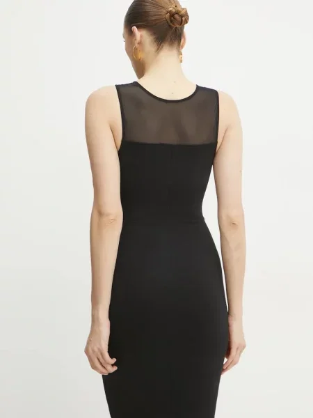 Сукня Armani Exchange mini облягаюча чорний
