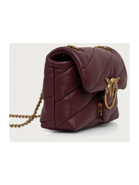 Pinko torebka crossbody skórzana czerwona