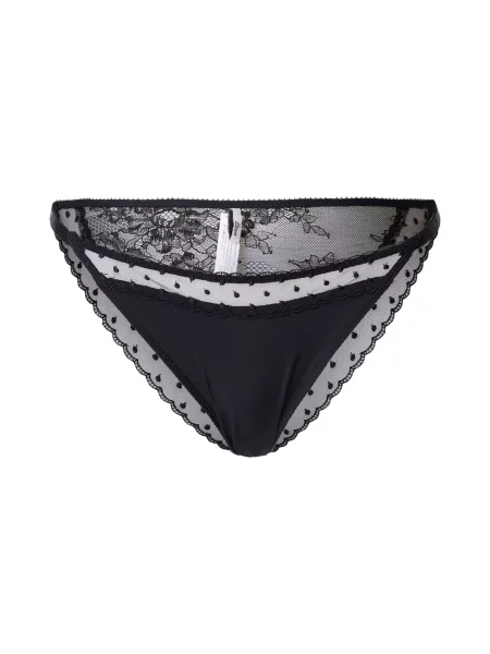 ETAM Spodnje hlačke Plume' črna