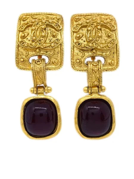 Náušnice Chanel Pre-owned zlaté