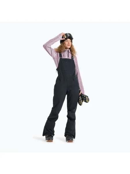 Pantaloni de schi pentru femei ROXY Rideout Bib true black negru