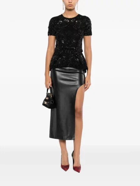 Top Naeem Khan negru