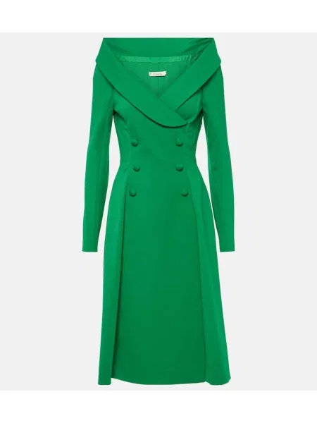 Rochie midi Dorothee Schumacher până la genunchi de costum verde