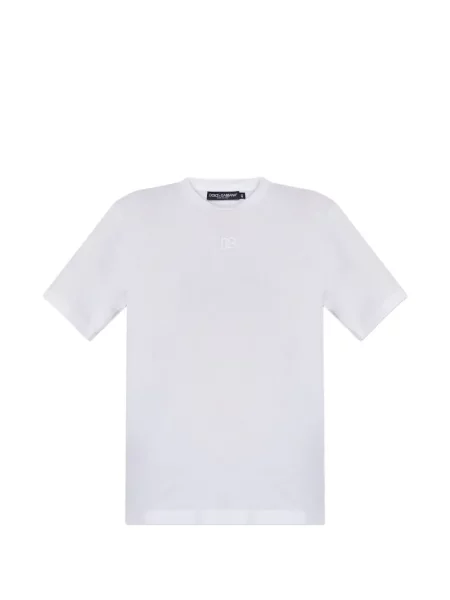 Tricou Dolce & Gabbana cu broderie alb