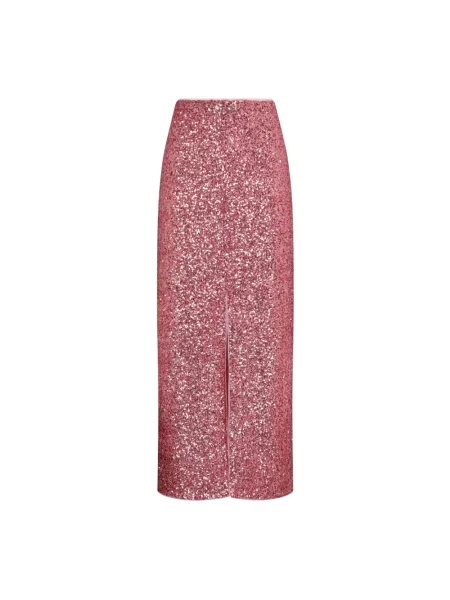 Spódnica Twinset z cekinami różowa