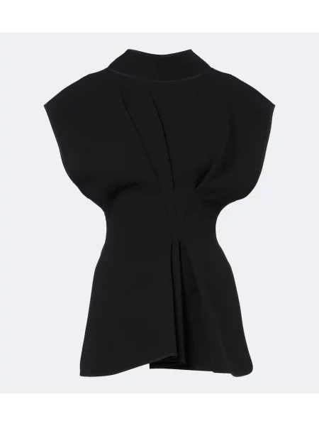 Top Maticevski drapat negru