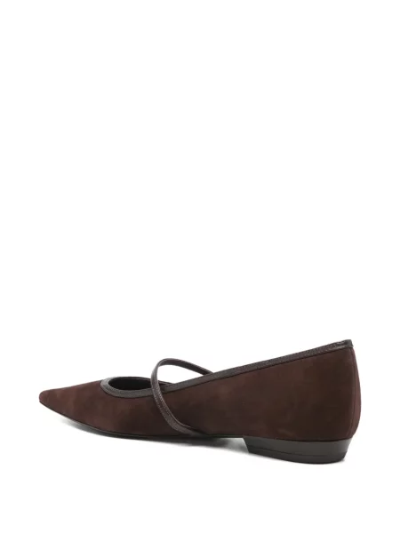 Balerini Tory Burch din piele de căprioară