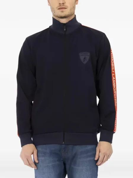 Pulover Automobili Lamborghini cu autograf albastru