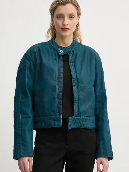 G-Star Raw geaca femei de tranzitie turcoaz