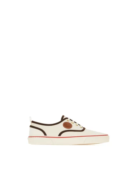 Lniane sneakersy Valentino Garavani białe