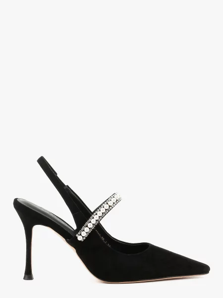 Замшевые босоножки Leberdes черные