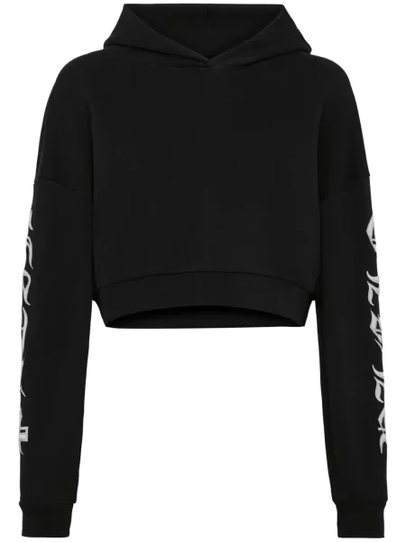 Hanorac cu glugă Philipp Plein cu broderie negru