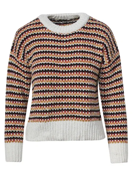 KOROSHI Pulover maro alb