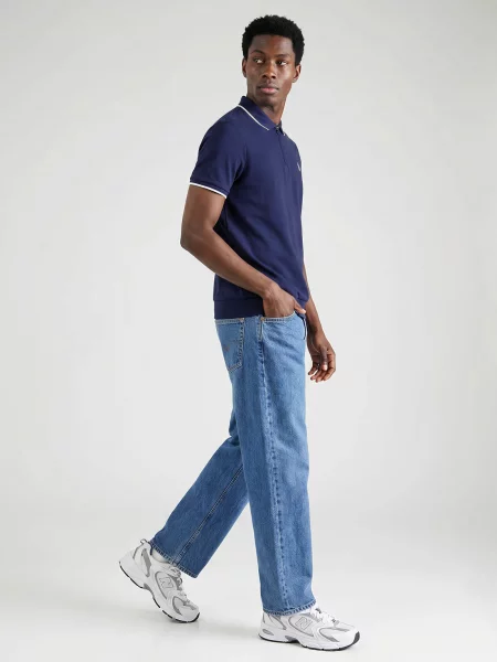 Strečová polokošeľa Polo Ralph Lauren modrá