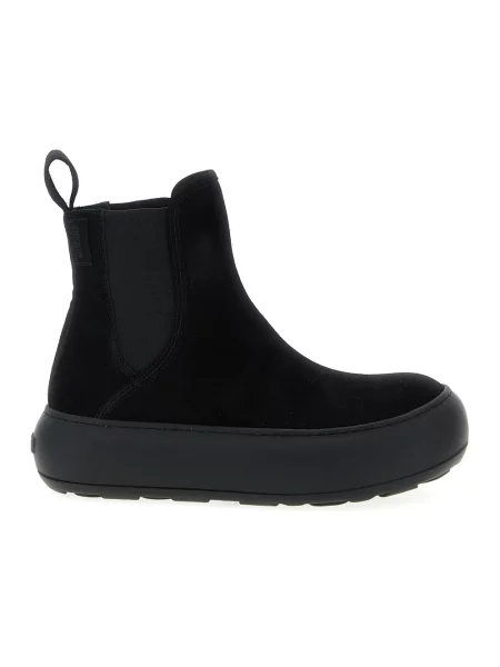Botki Moschino skórzane czarne
