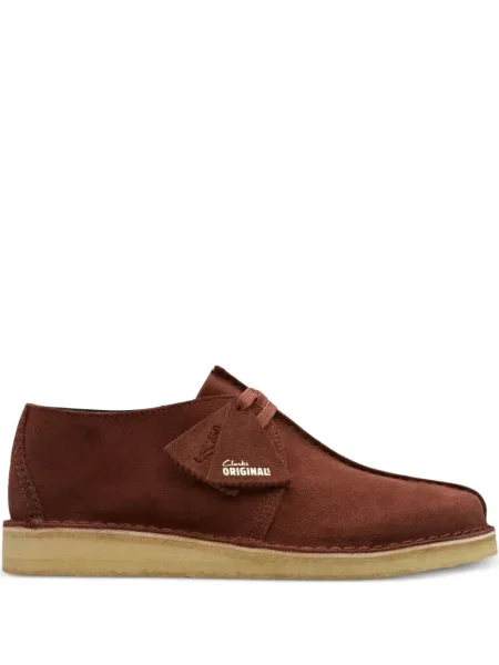 Ghete desert Clarks Originals cu șireturi din dantelă maro