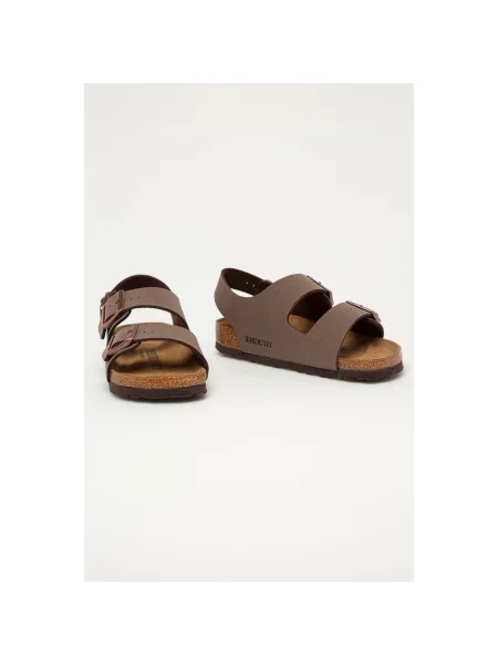 Sandały Birkenstock skórzane brązowe