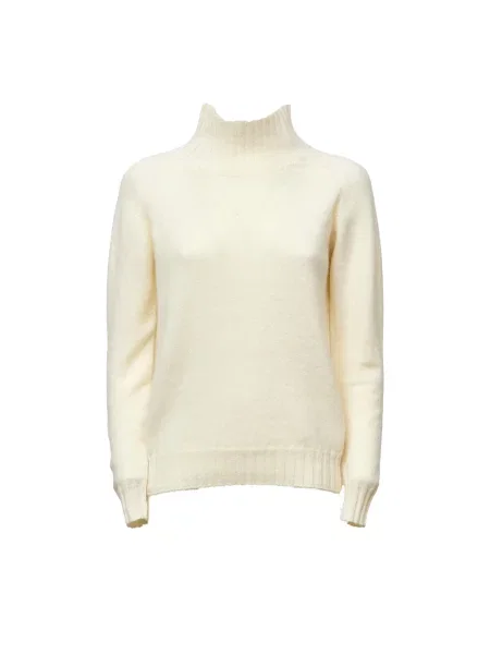 Sweter z golfem Zanone biały