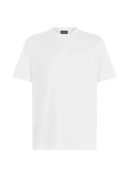 Scurt tricou Zegna cu decolteu rotund alb