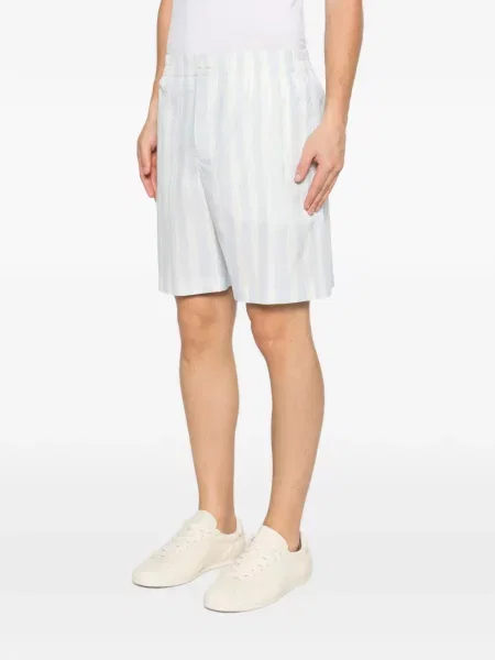 Pantaloni scurți Jacquemus cu dungi albastru