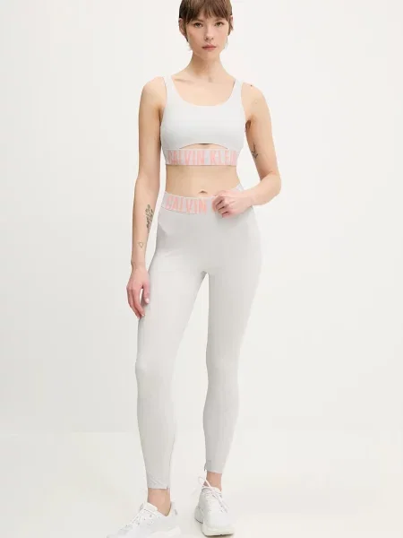 Antrenament pantaloni Calvin Klein Performance gri