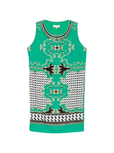 Top Twinset cu imagine verde