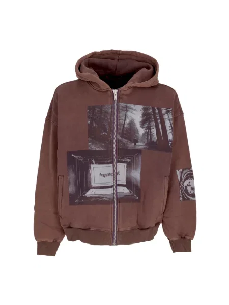 Bluza z kapturem Acupuncture brązowa