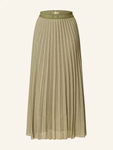 Marella Spódnica Plisowana Z Siateczki gruen zielona