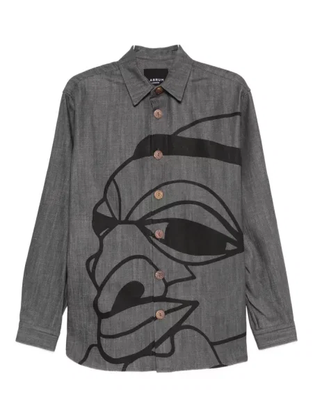 Cămașă Labrum London cu imagine gri
