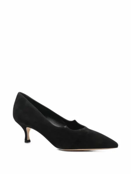 Pantofi cu toc Casadei din piele de căprioară negru