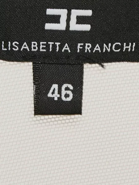Decupat top Elisabetta Franchi alb