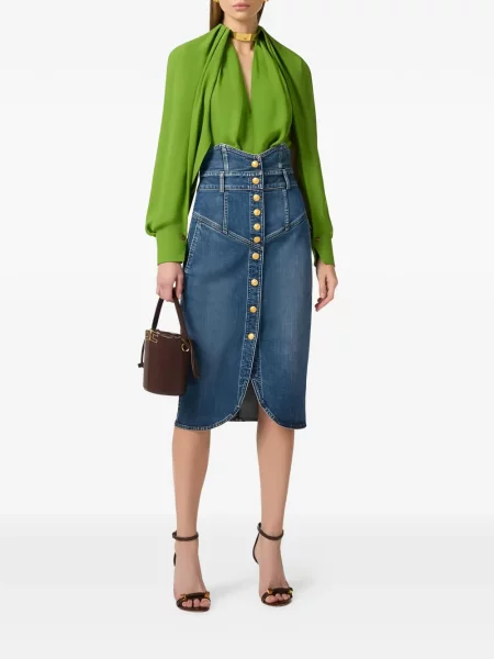 Bluză Elisabetta Franchi verde