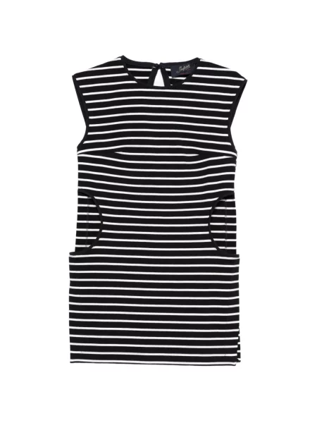 Sukienka Seafarer w paski garniturowa niebieska