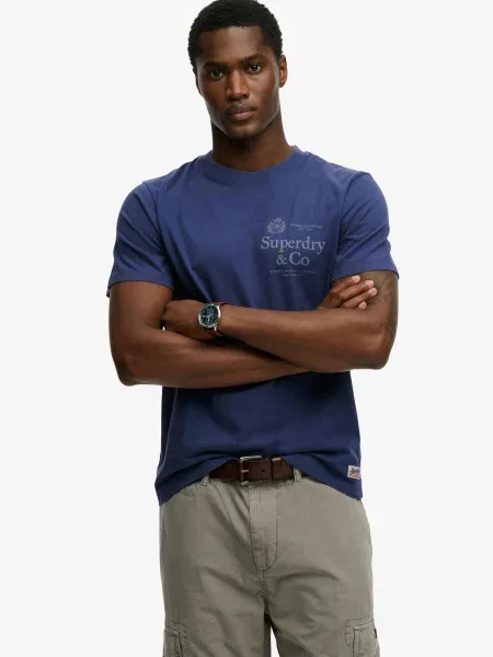 Superdry & Co Majica Company encijan siva