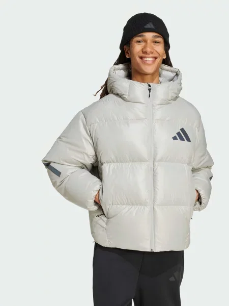 Пуховик adidas ZNE сірий