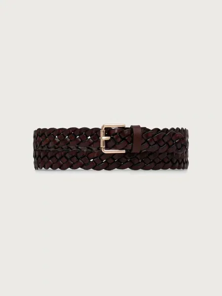 Max Mara curea împletită din piele pentru femei