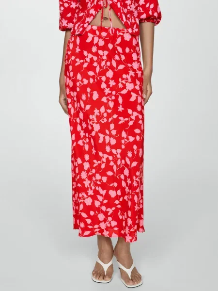 MANGO Спідниця максі зелений