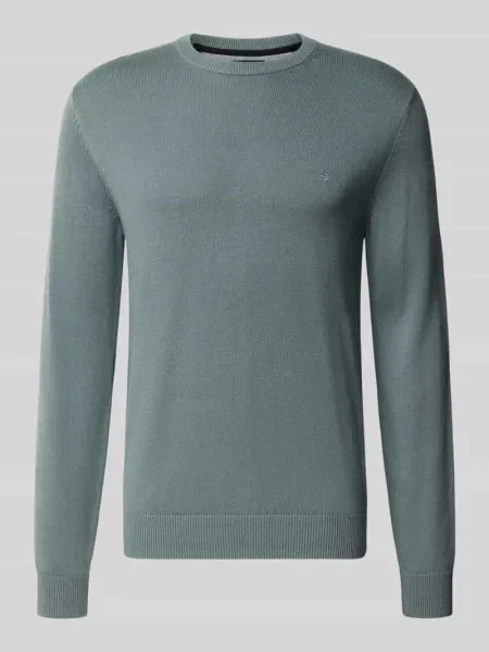 Sweter z dzianiny o kroju regular fit z mieszanki bawełny i wełny Christian Berg Men