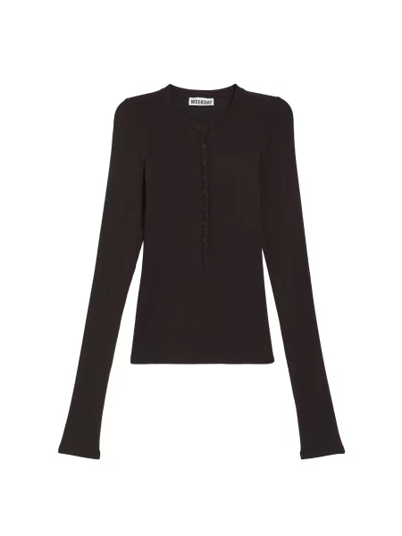 WEEKDAY Tricou închis maro