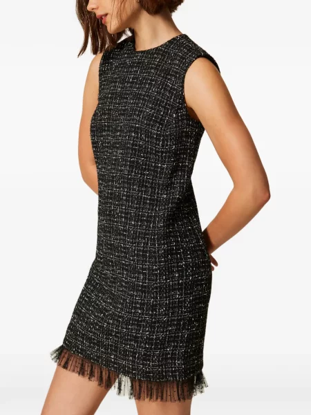 Scurt rochie Twinset din tul negru