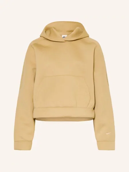 Nike Mikina S Kapucí Pregame Fleece béžová