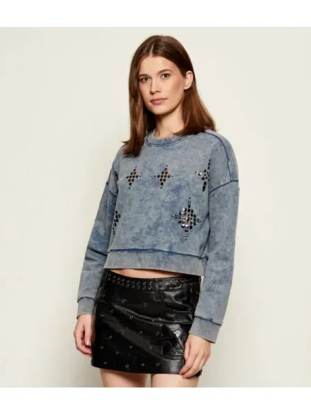 One Teaspoon Hanorac | Cropped Fit albastru