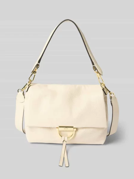 Torebka z detal z logo model Temi' Abro biała