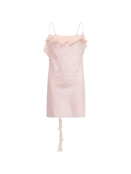 Rochie mini Stolen Stores cu volane roz