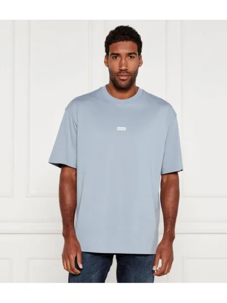 Hugo Blue Póló Nalono | Relaxed fit kék