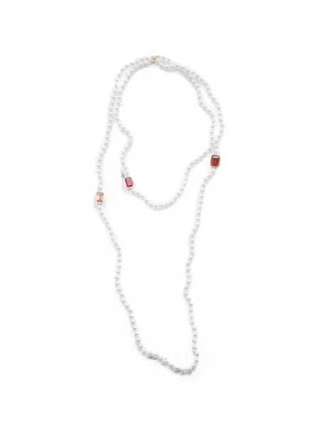 Colier Izabel Display cu perle alb