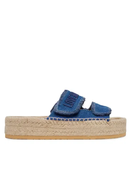 Espadrilles LOVE MOSCHINO kék