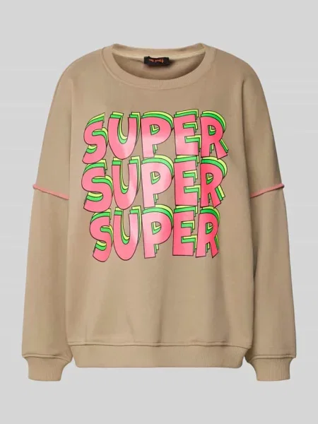 Bluza o kroju oversized z prążkowanymi wykończeniami Miss Goodlife
