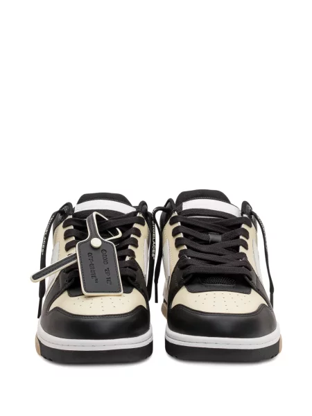 Sneakerși Off-white din piele alb