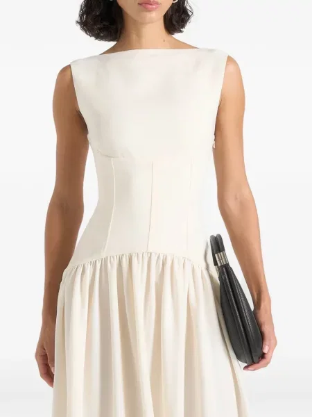 Rochie maxi Manière De Voir cu decolteu barcă